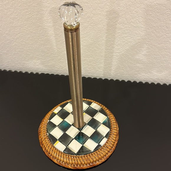 MacKenzieChilds Kitchen Courtley Check Paper Towel Holder Poshmark